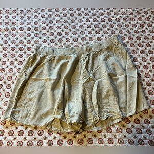 Publik Beige Tan Linen Blend Shorts size 3XL